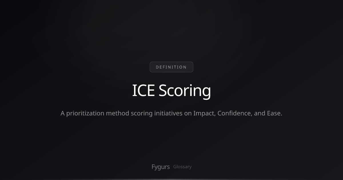 What is ICE Scoring? | Definition & Guide | Fygurs